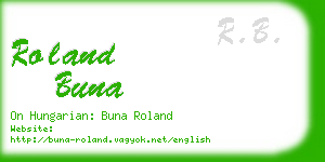 roland buna business card